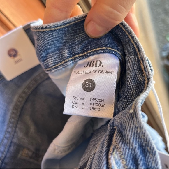 Just Black Denim High Rise Dad Jeans - Picture 9 of 10